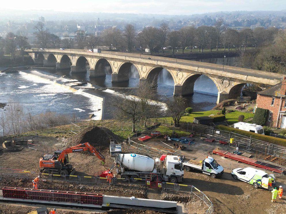 The EA say that more than half of its carbon footprint comes from the construction of flood defences. Using low carbon concrete will improve Hexham’s resilience to the changing climate.