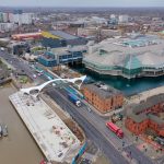 Princes Quay bridge in Hull nears completion