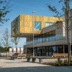 Community hub in Bath receives gold cladding