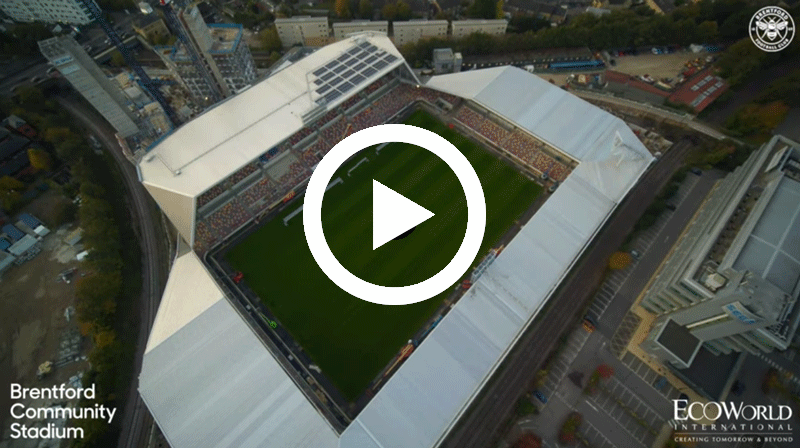 Brentford Community Stadium – A bird’s eye view