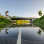 Extensions to flood defences built in Newark