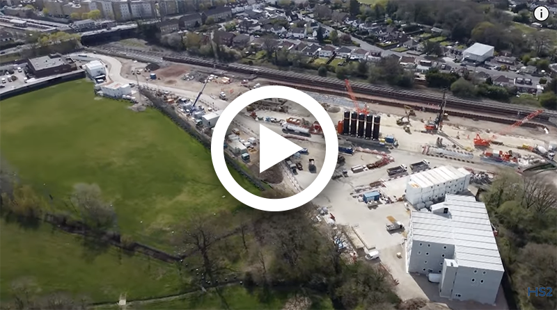 HS2 construction update: West Ruislip portal site