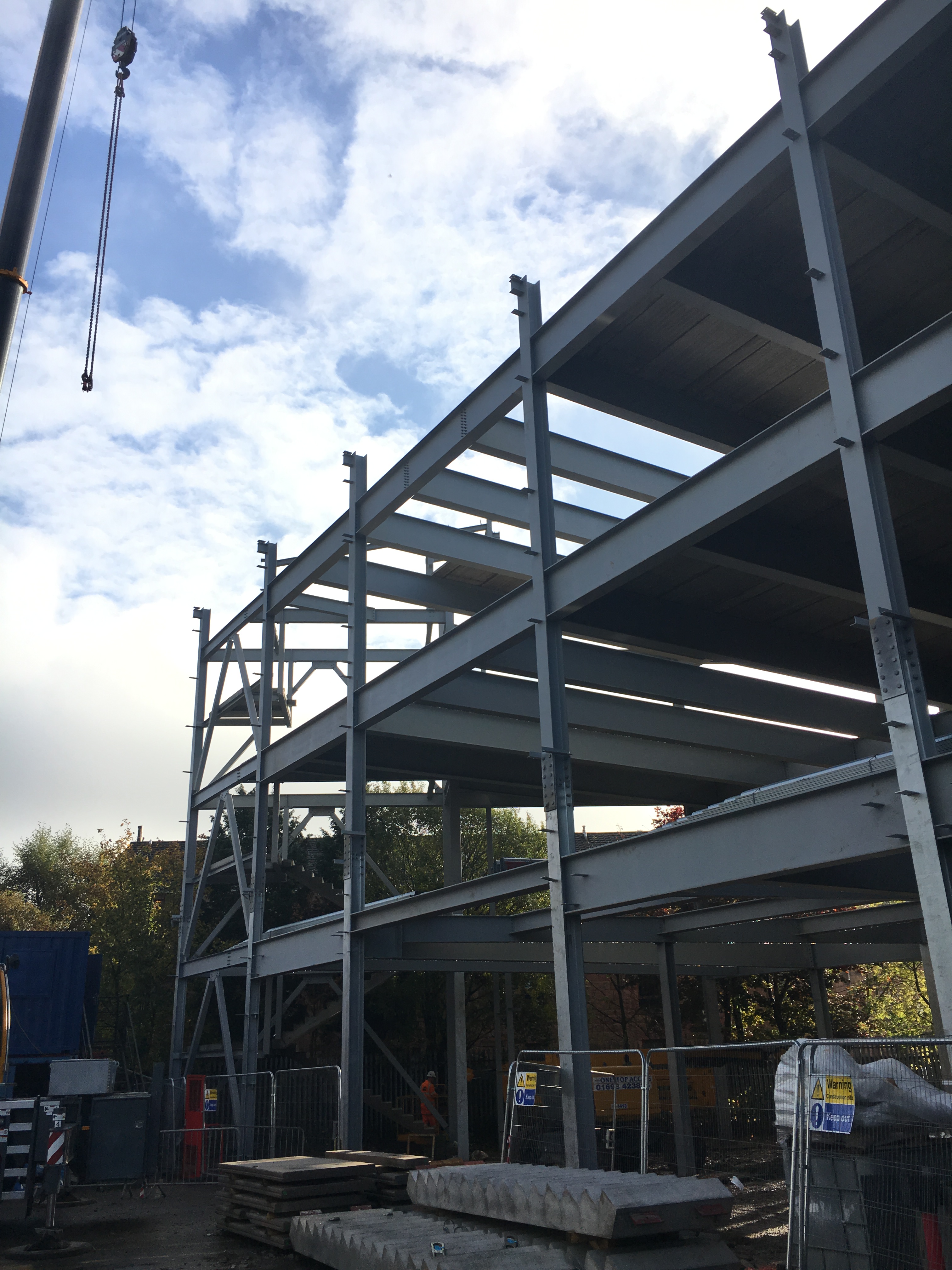 FP McCann’s Precast Flooring, Stairs and Lift Shaft System utilised on Tunnock’s Biscuit Factory extension