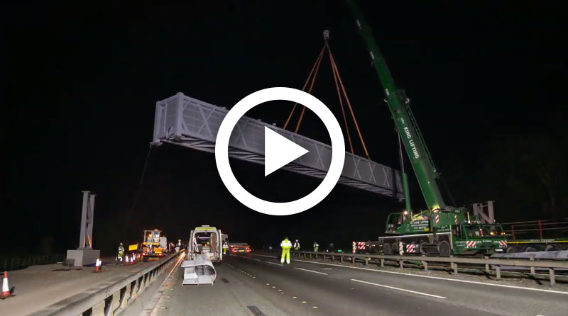 Ready, set, lift! Giant ‘superspan’ gantry installed across M6