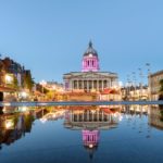 The structure of new City Hub in Nottingham is complete