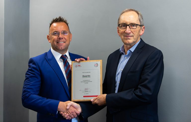 Van Excellence Select Quartix as Gold Partner