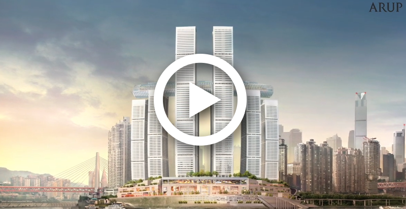 Raffles City Chongqing – Building a hybrid outriggers system