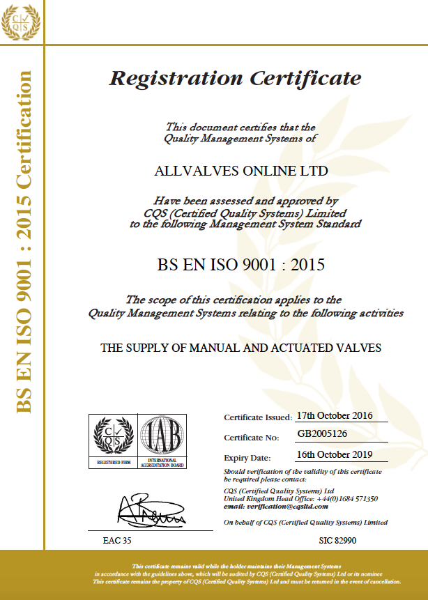 allvalves-ISO-certified