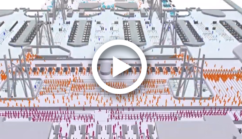 3D modelling of passenger journeys: Taoyuan International Airport