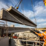 Winvic Lifts Bridge Beams Over A5