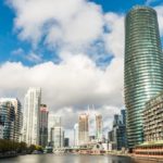 New residential building topped-off at Canary Wharf