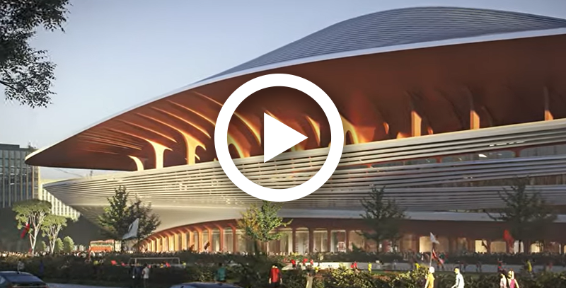 Zaha Hadid Architects unveils Chinese football stadium with “garden terraces”