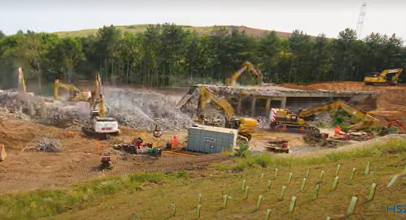 Timelapse: A452 bridge demolition