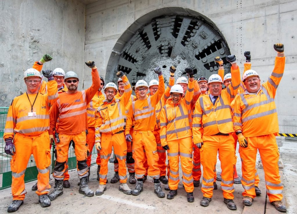 HS2 celebrates historic first tunnelling breakthrough