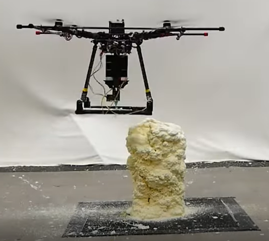 Drones 3D printing buildings