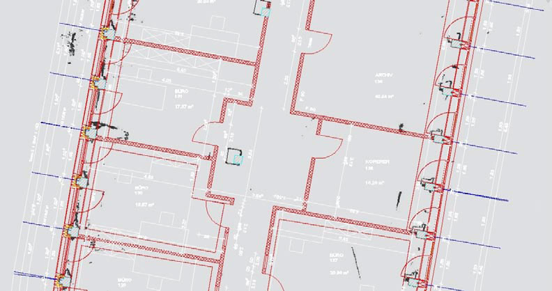 Analysis from FARO laser scanner allows for detailed surveys of even the most complex building structures