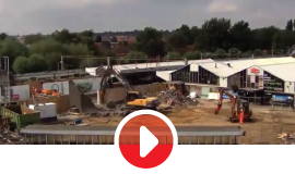 Foot bridge removal – HD Time Lapse video