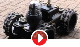 See 3D gyroscopic mapping robot in action