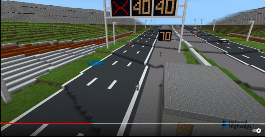 Lower Thames Crossing recreated in Minecraft